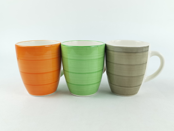 handpainted stoneware 14oz mugs for tea/coffee