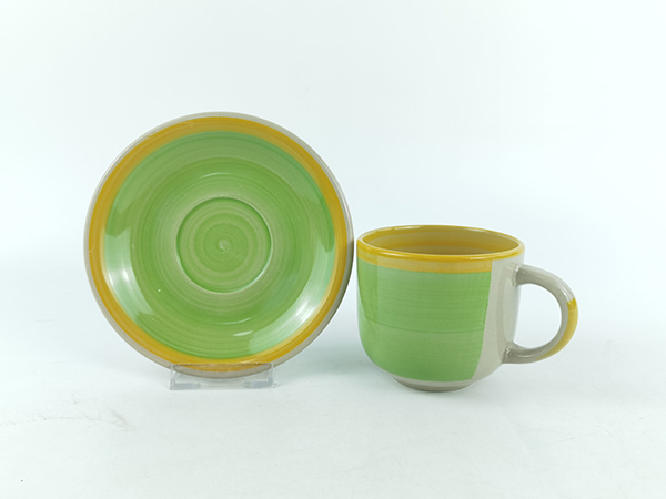 handpainted 220cc / 350cc cup and saucer to South America