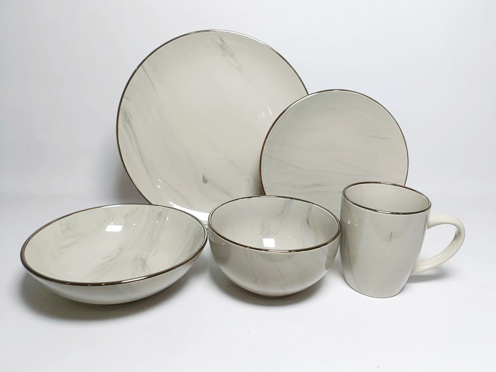 STONEWARE DINNER SET