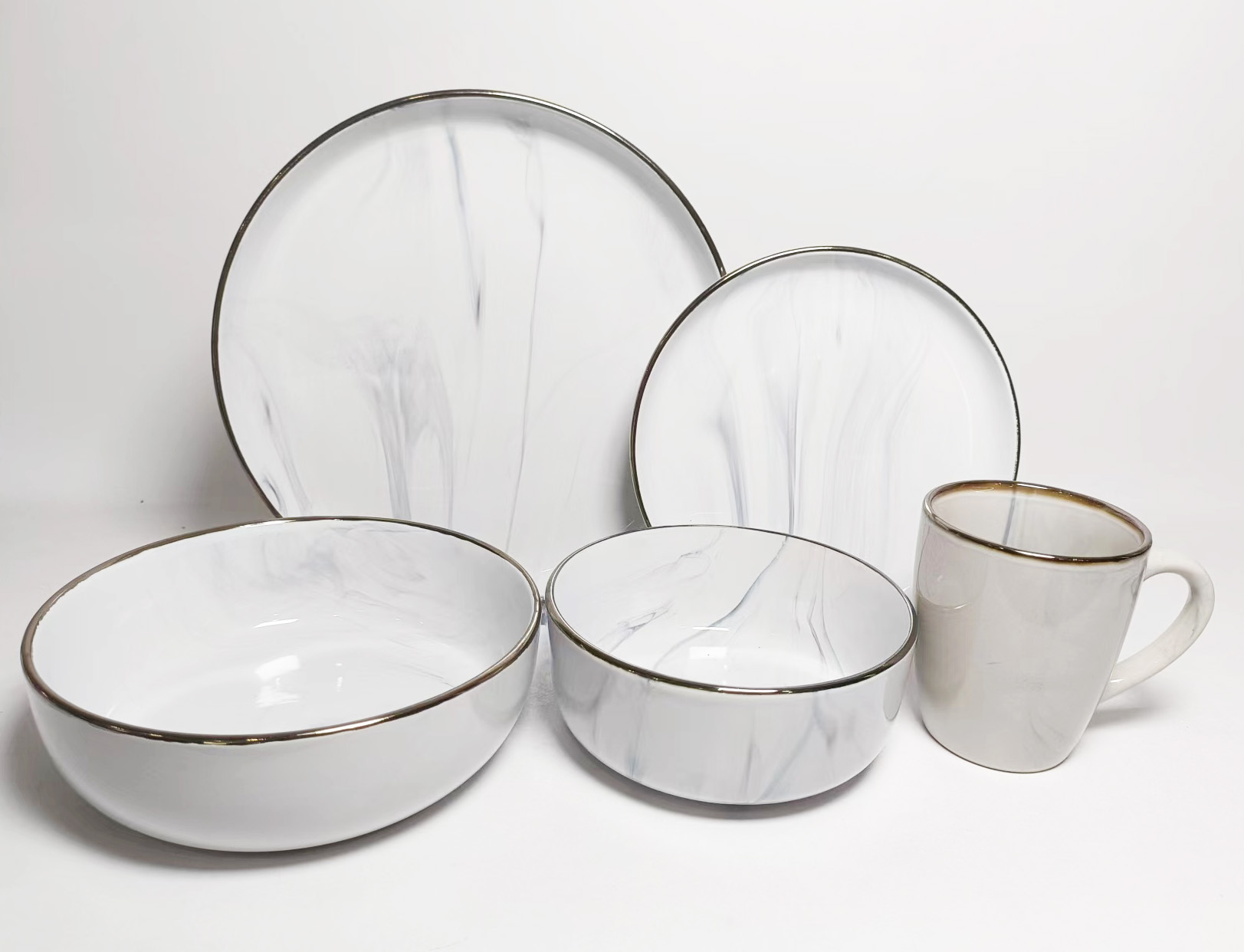 STONEWARE DINNER SET
