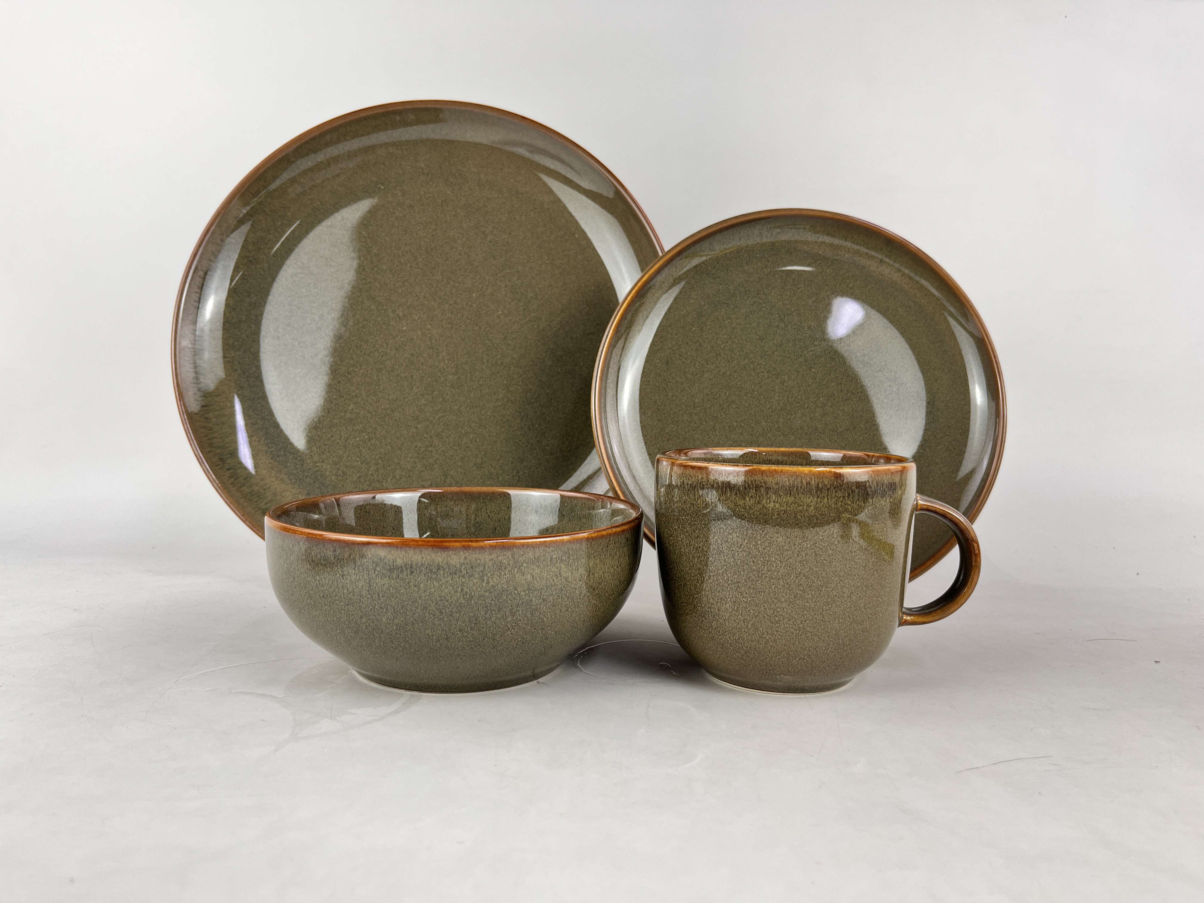 16PCS   STONEWARE   DINNER   SET