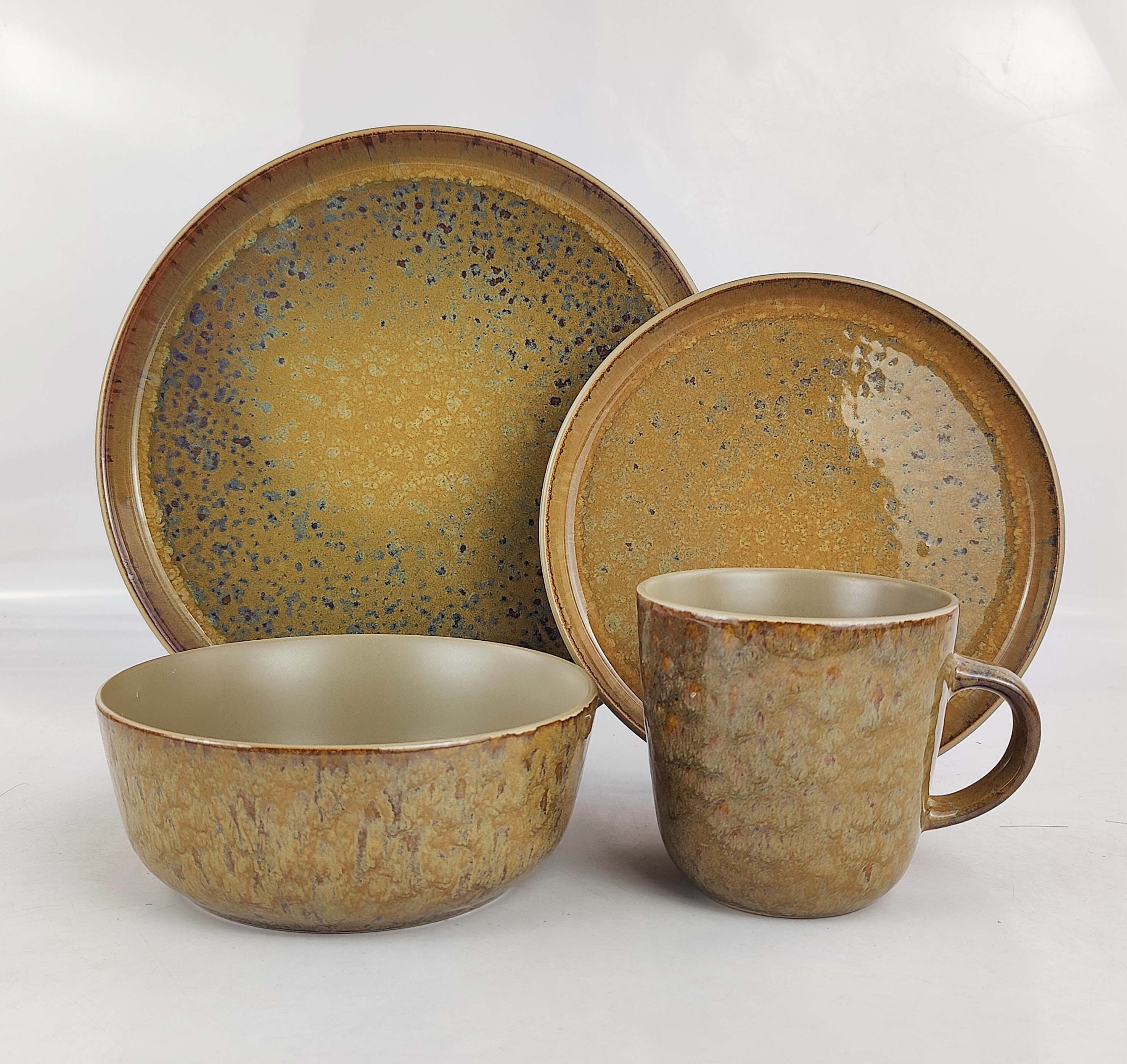16PCS   STONEWARE   DINNER   SET