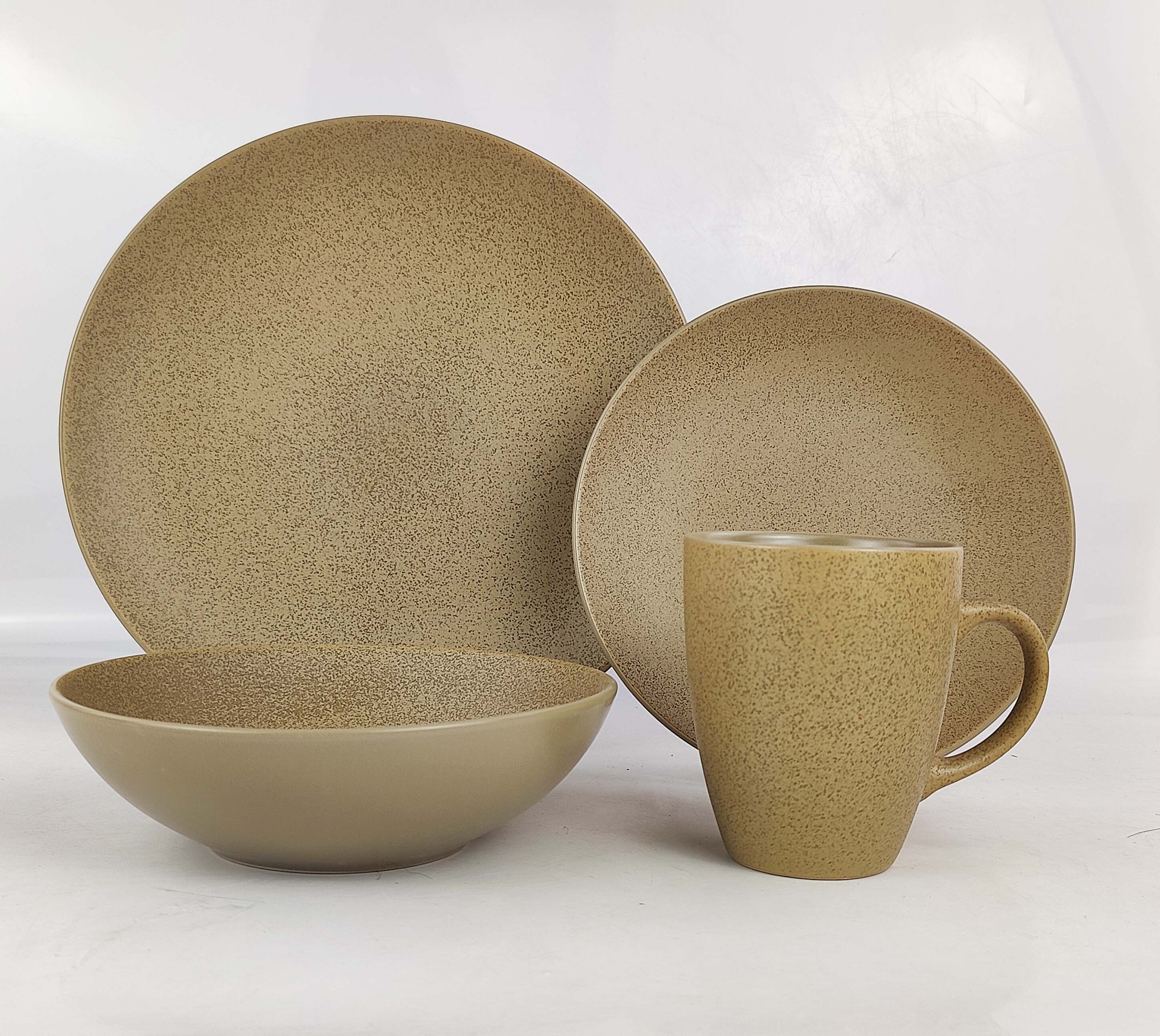 16PCS   STONEWARE   DINNER   SET
