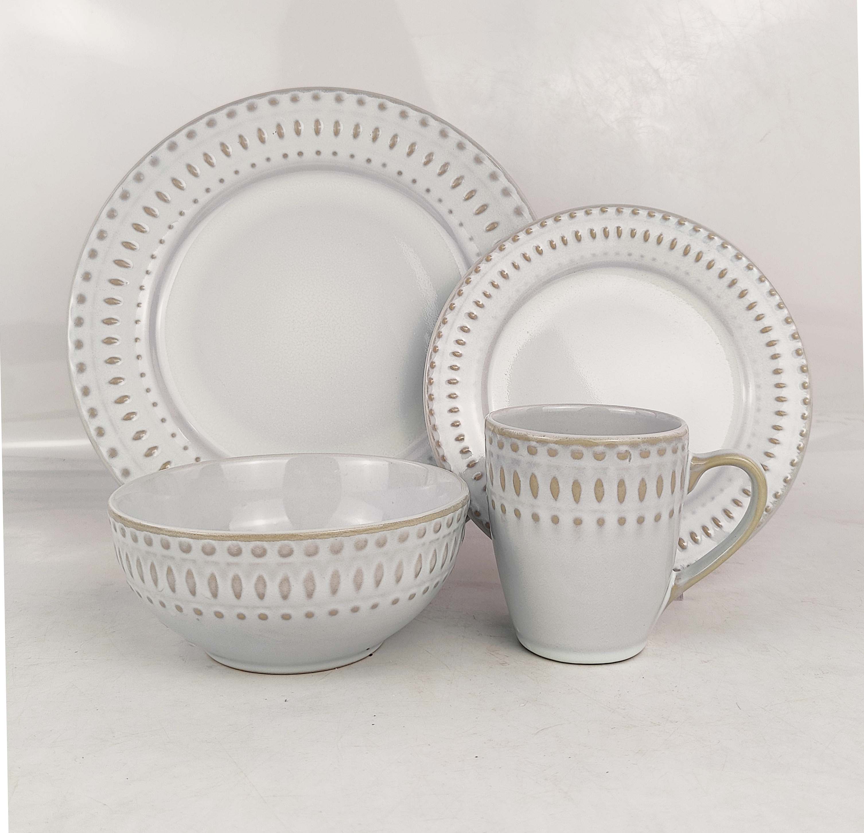 16PCS   STONEWARE   DINNER   SET