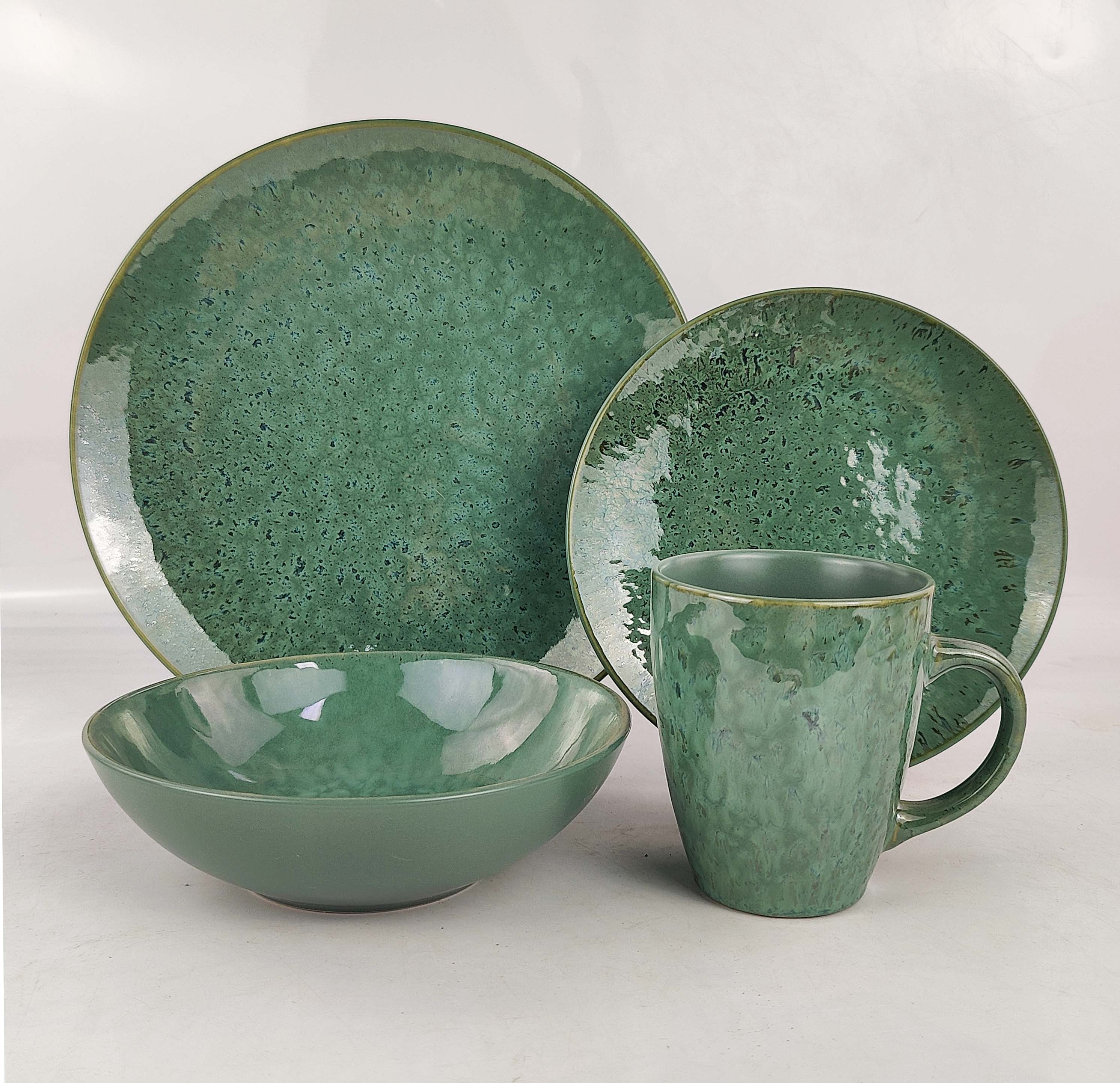 16PCS   STONEWARE   DINNER   SET