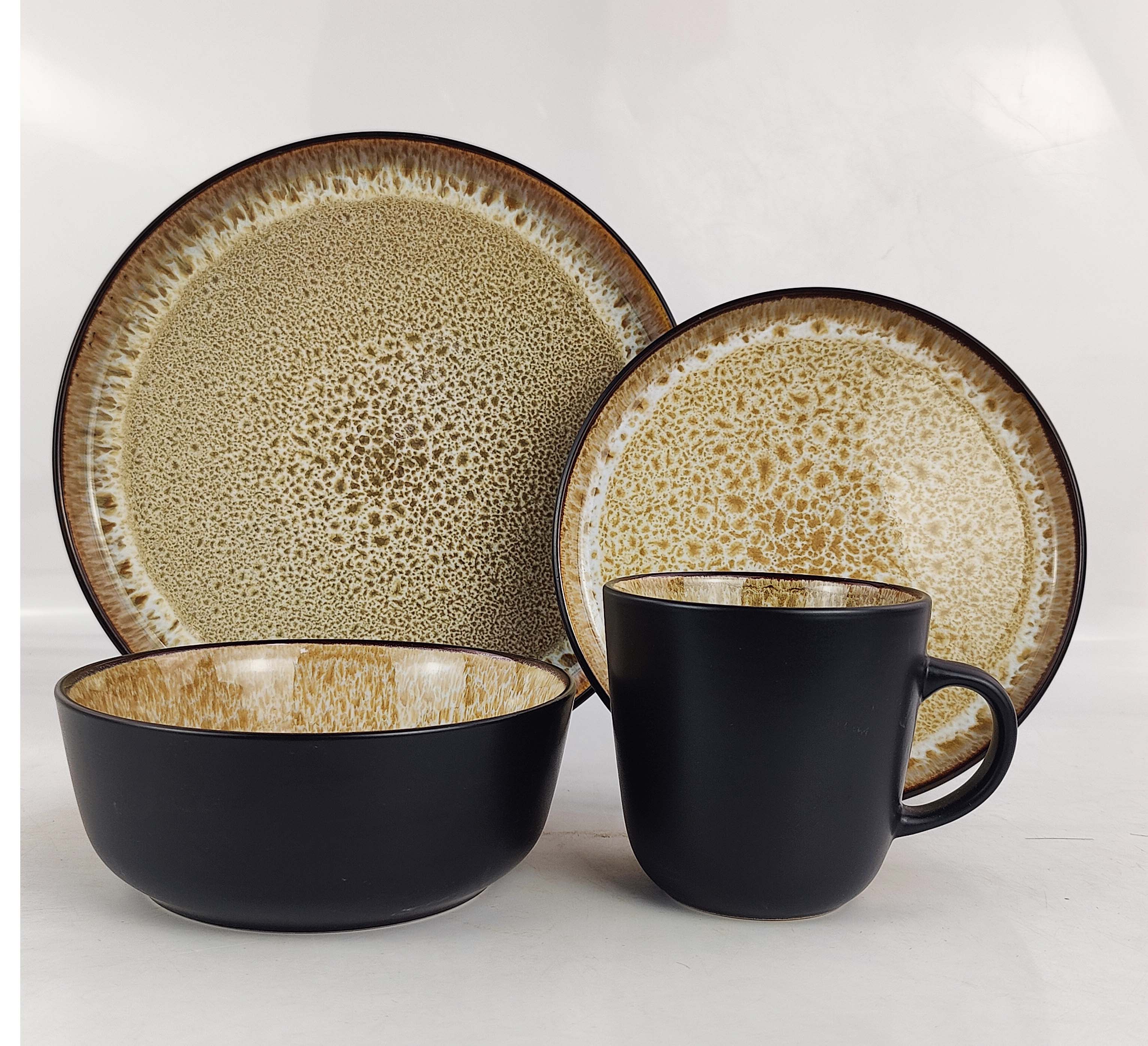 16PCS   STONEWARE   DINNER   SET