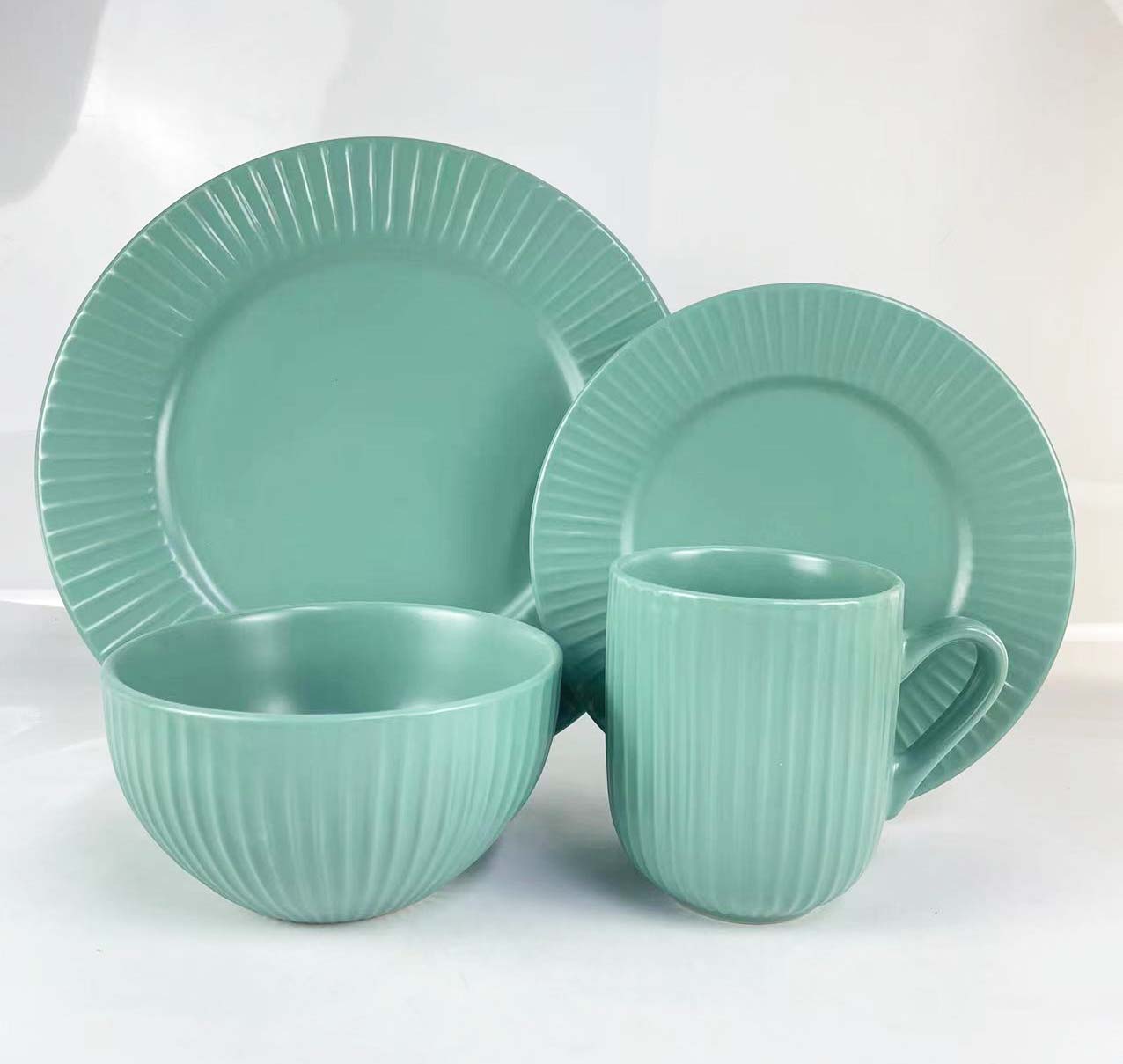 16PCS   STONEWARE   DINNER   SET