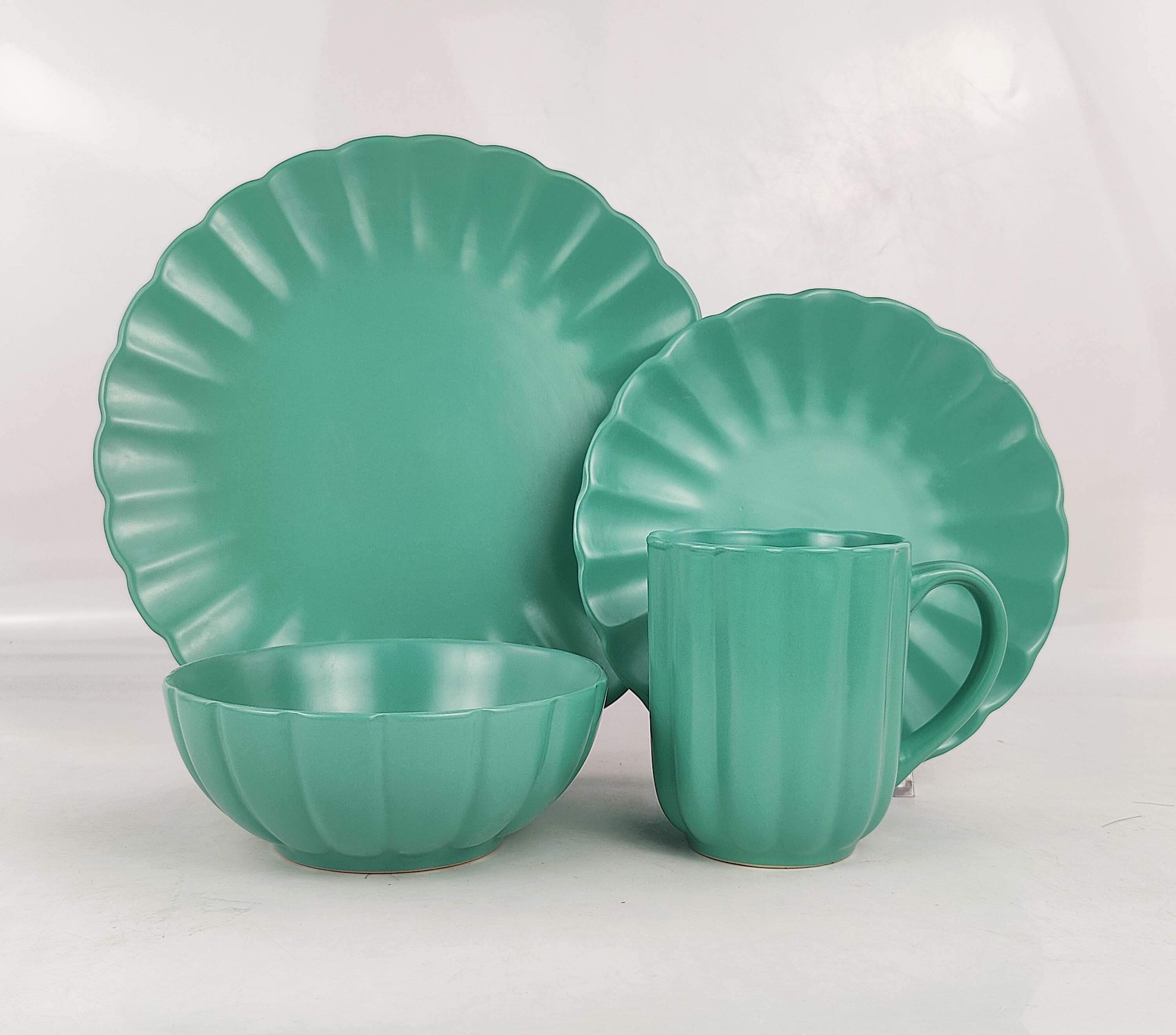 16PCS   STONEWARE   DINNER   SET
