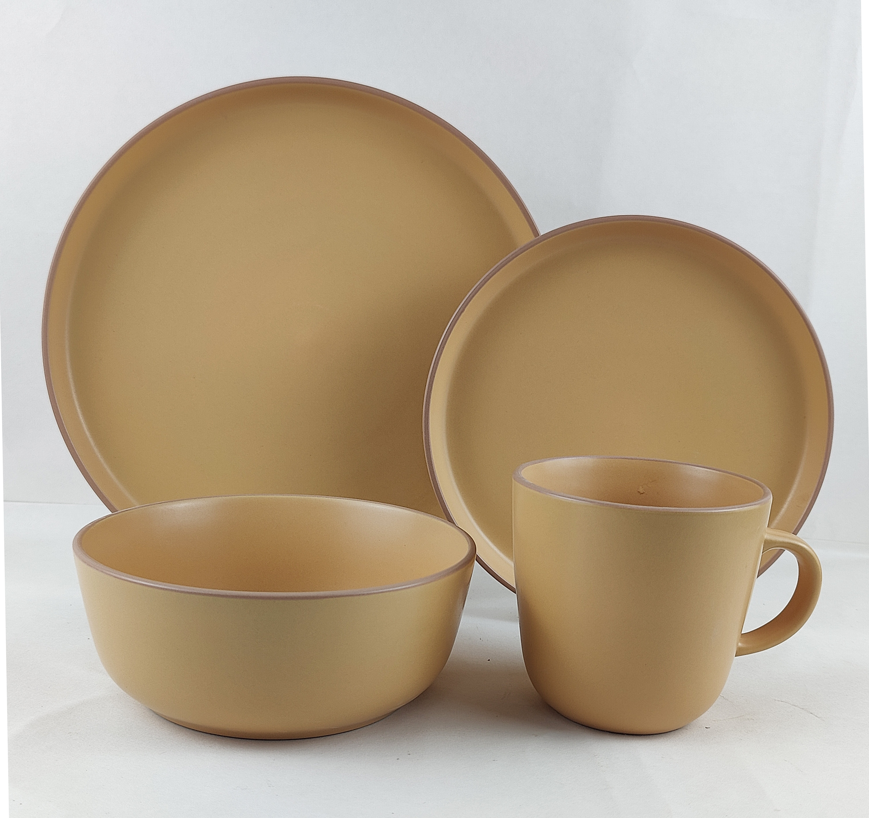 16PCS   STONEWARE   DINNER   SET