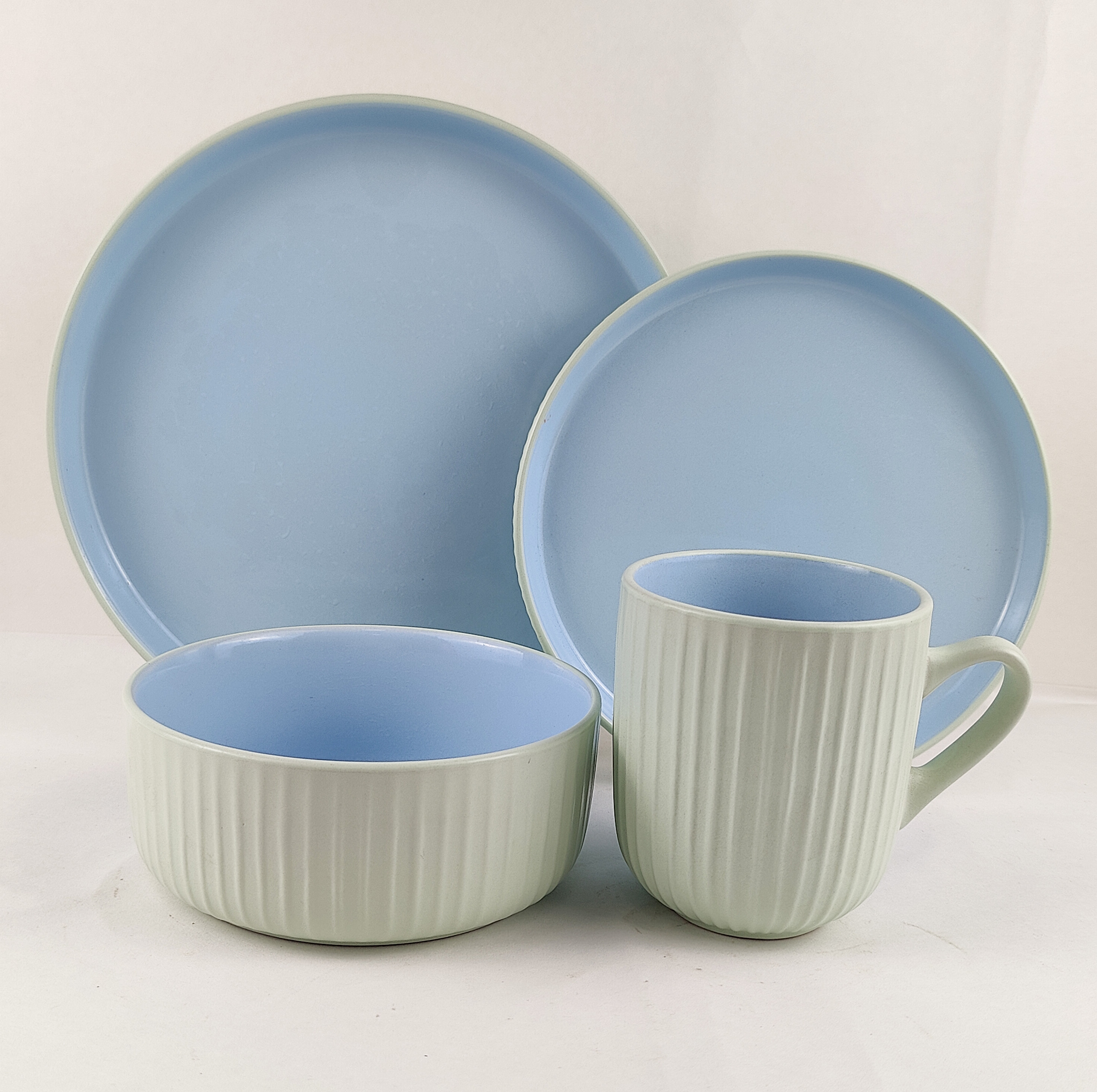 16PCS   STONEWARE   DINNER   SET
