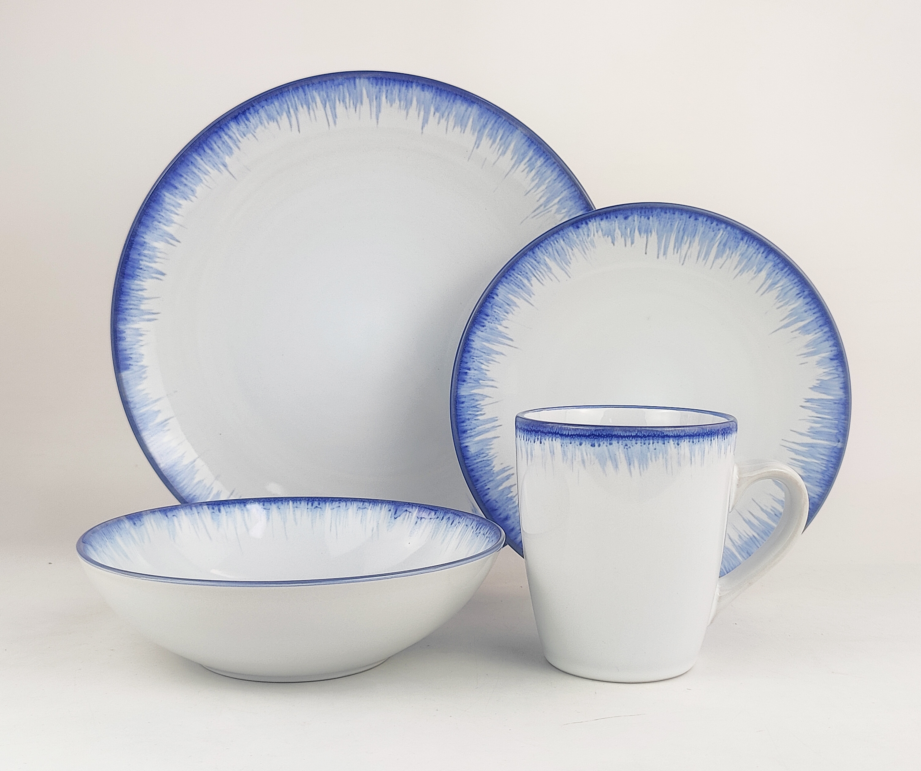 16PCS   STONEWARE   DINNER   SET