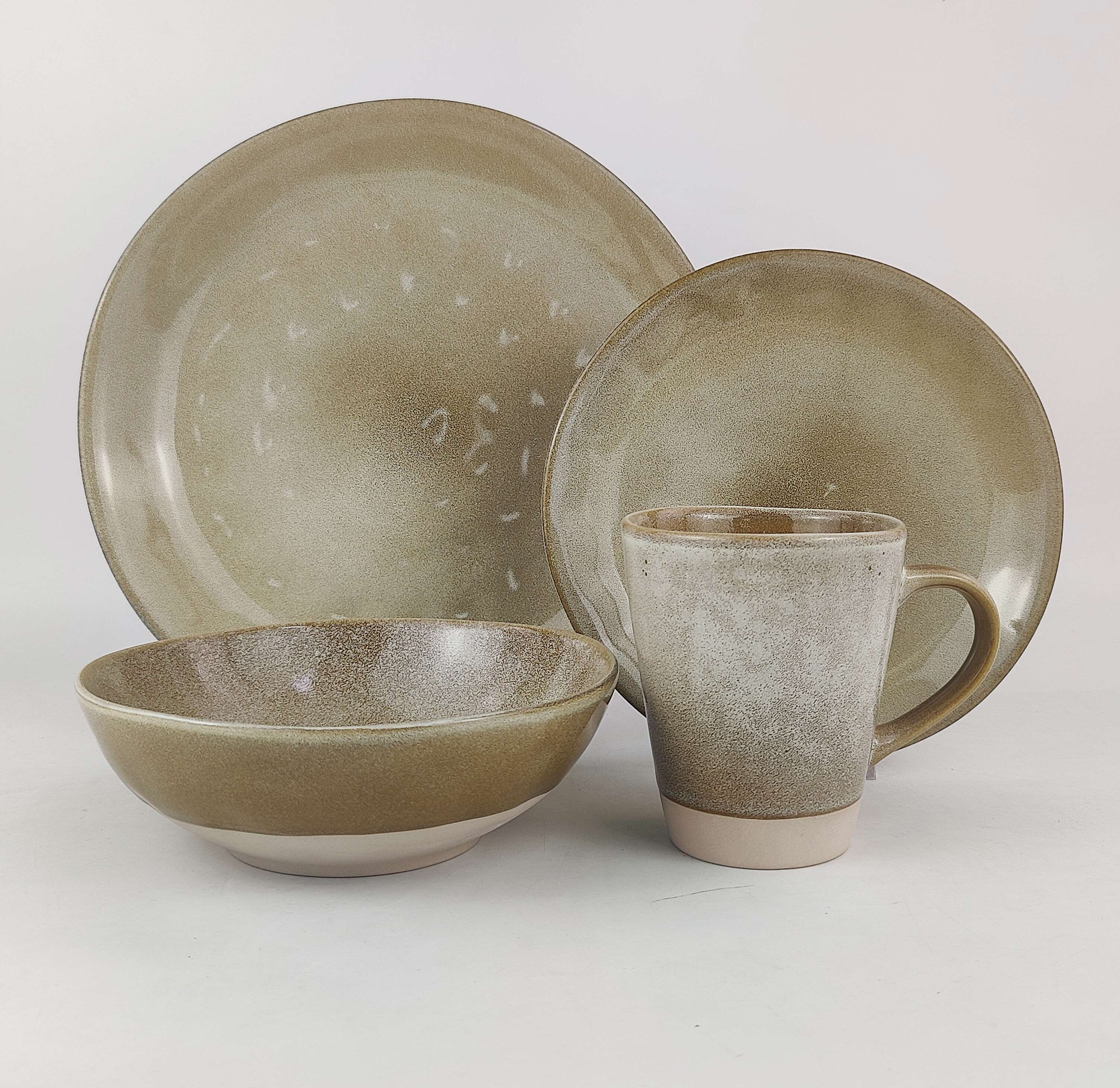 16PCS   STONEWARE   DINNER   SET