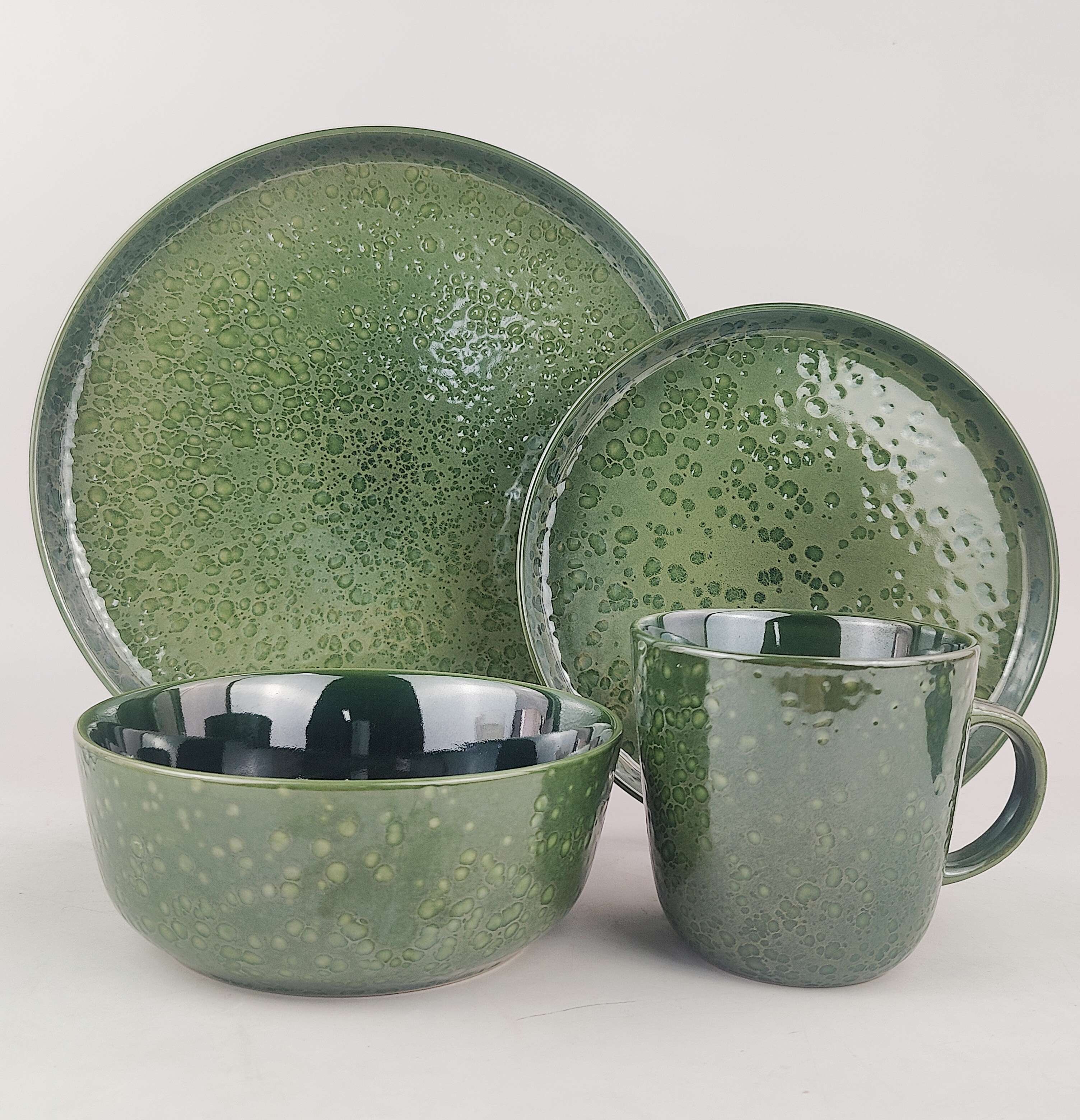 16PCS   STONEWARE   DINNER   SET