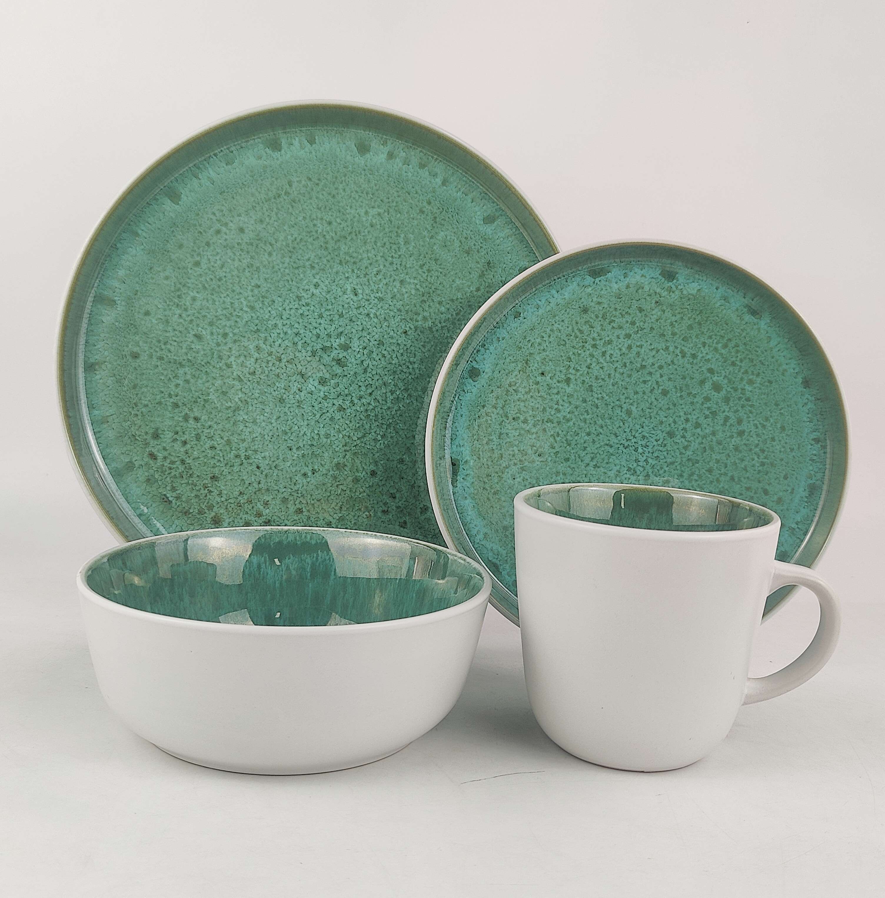 16PCS   STONEWARE   DINNER   SET