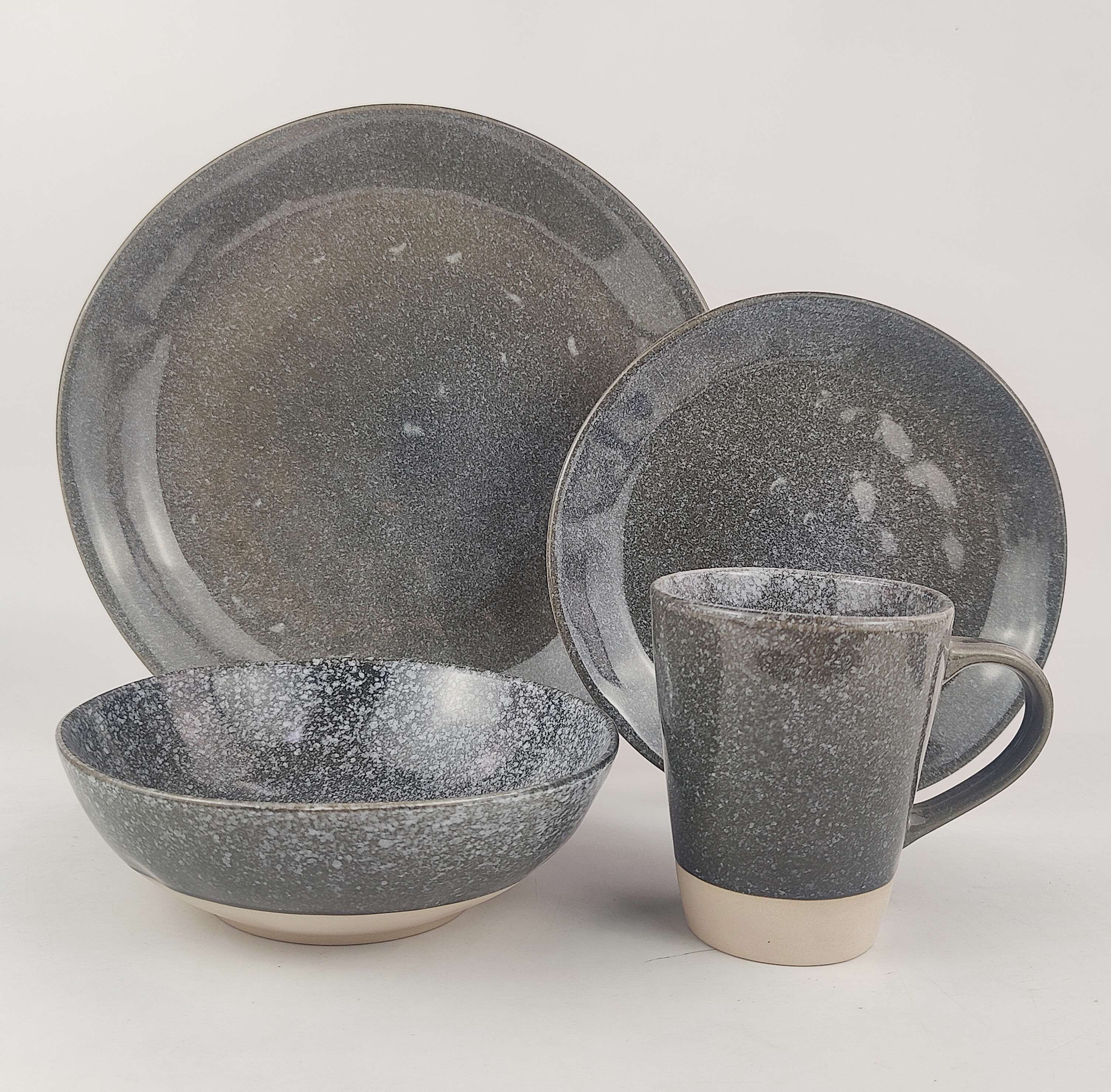 16PCS   STONEWARE   DINNER   SET