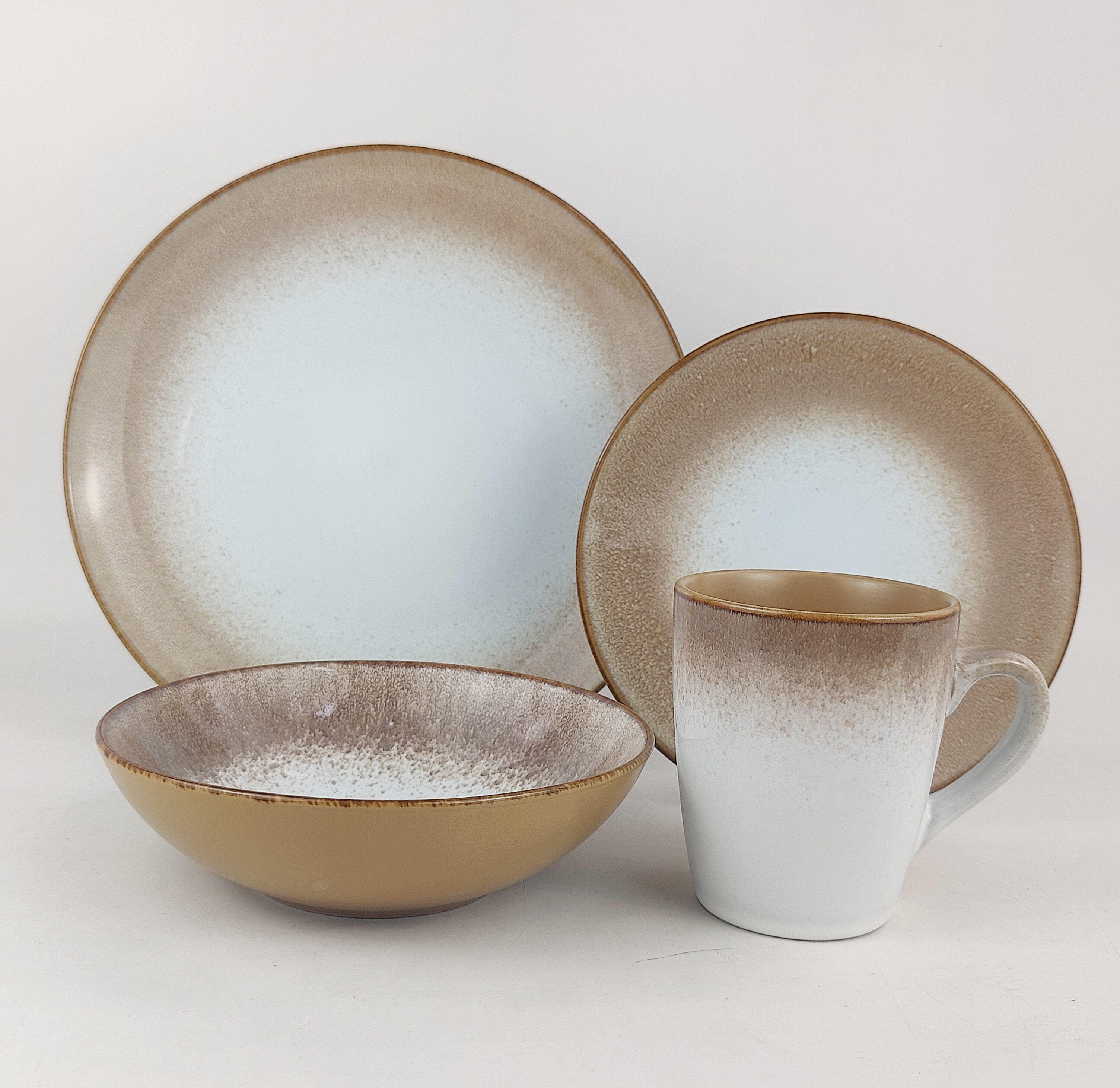 16PCS   STONEWARE   DINNER   SET