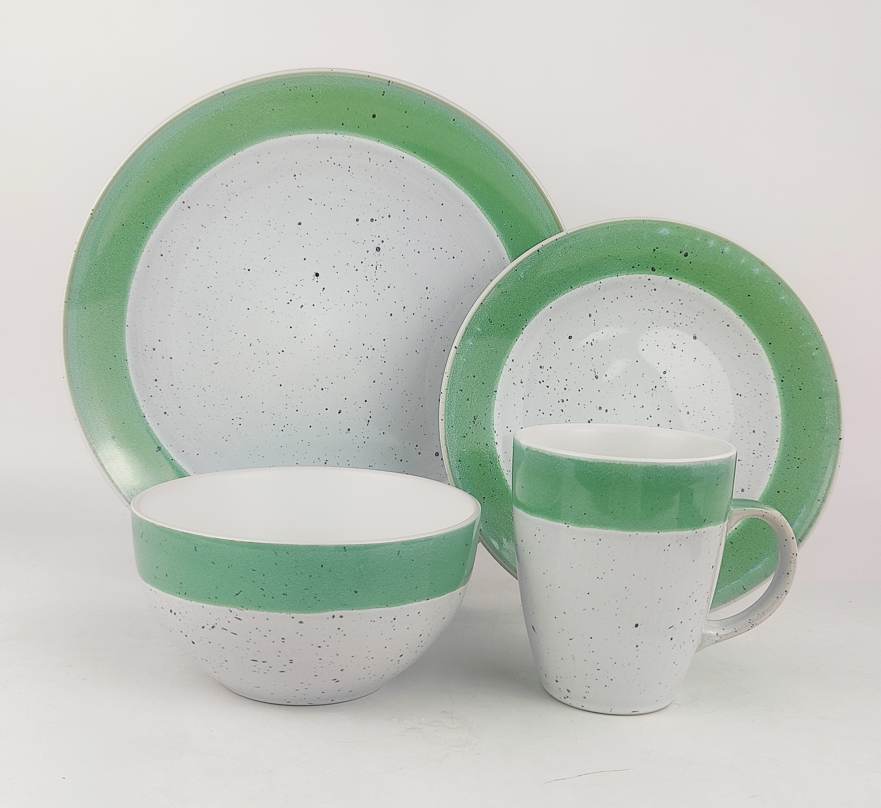 16PCS   STONEWARE   DINNER   SET
