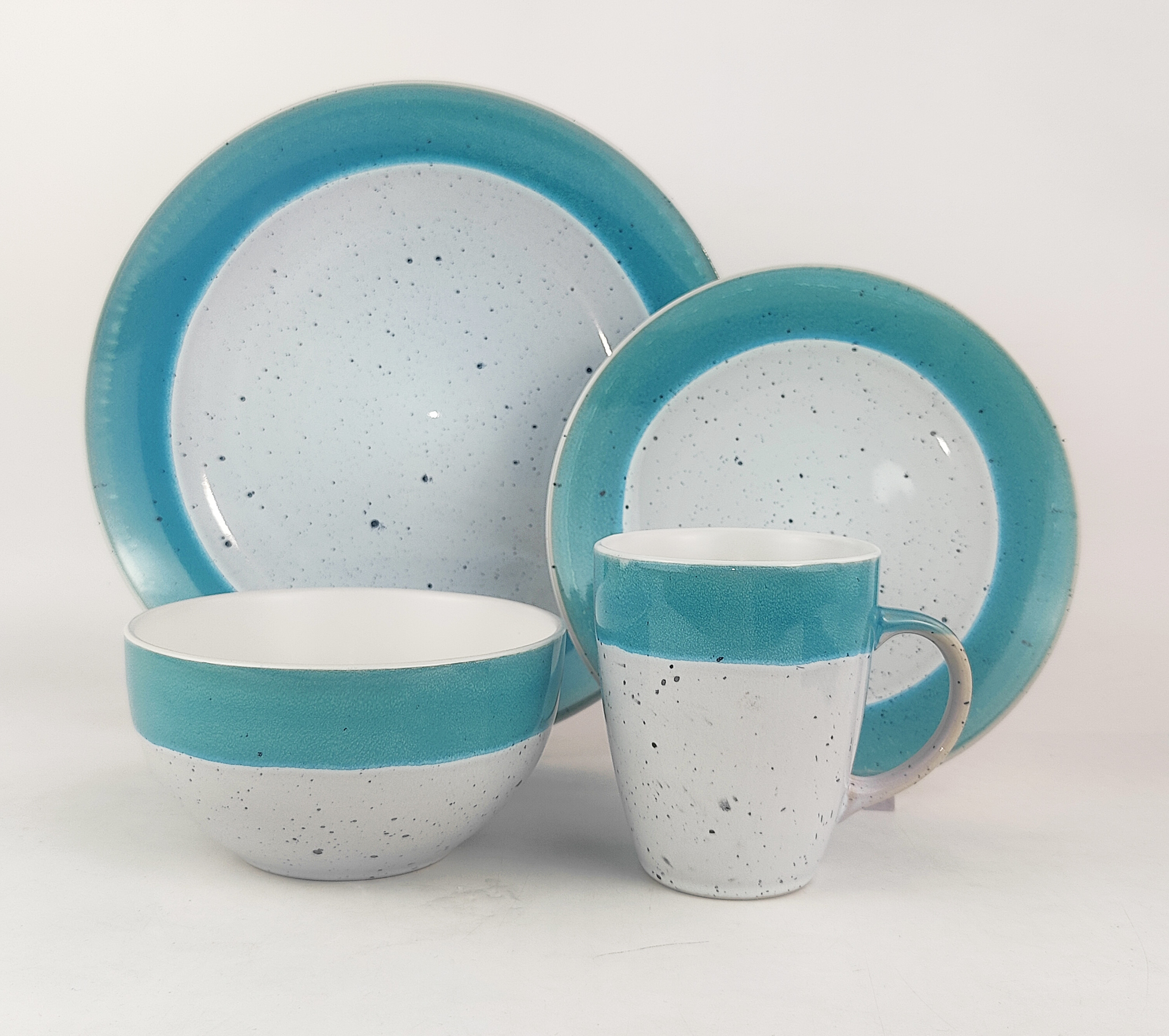 16PCS   STONEWARE   DINNER   SET