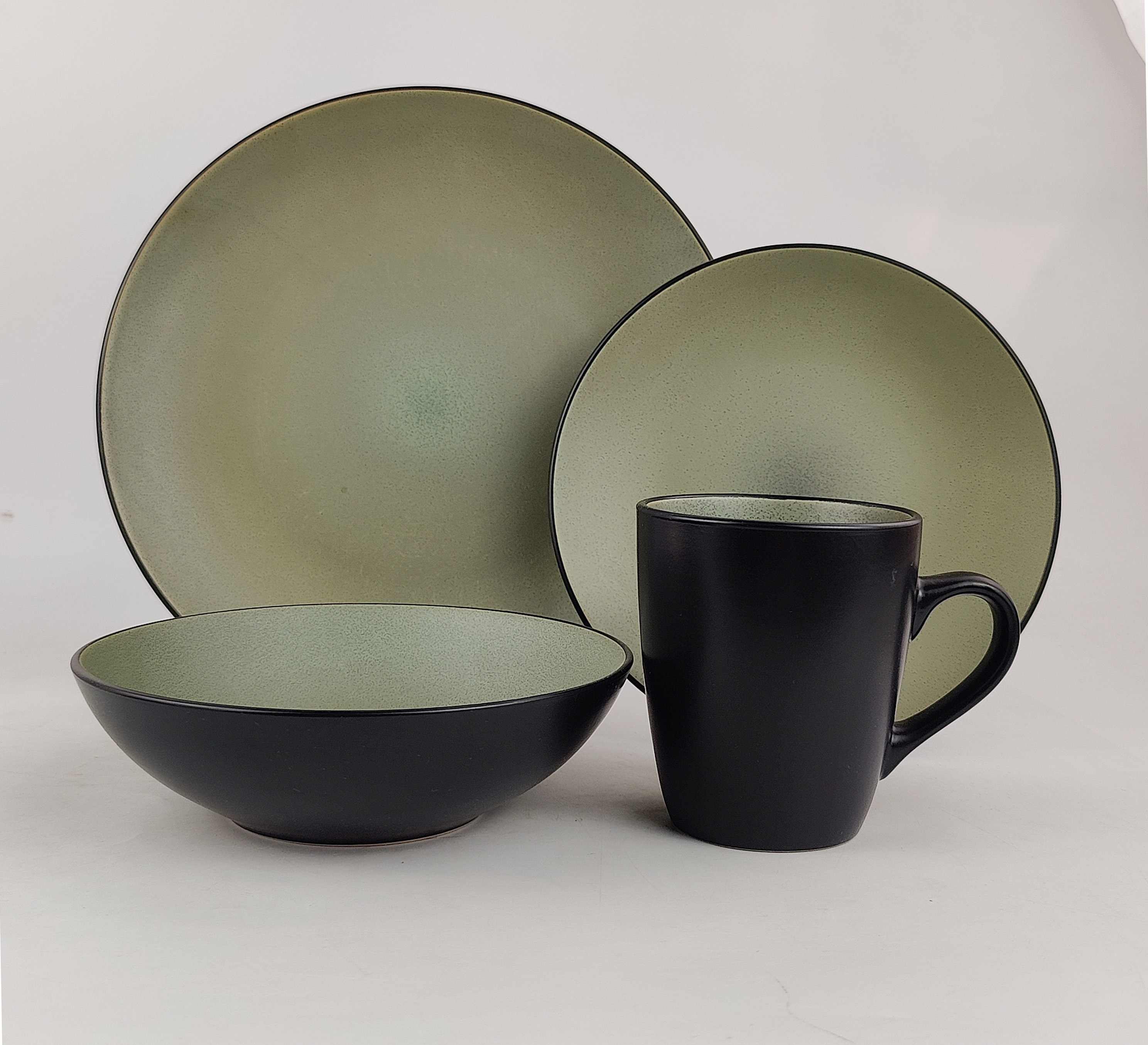 16PCS   STONEWARE   DINNER   SET