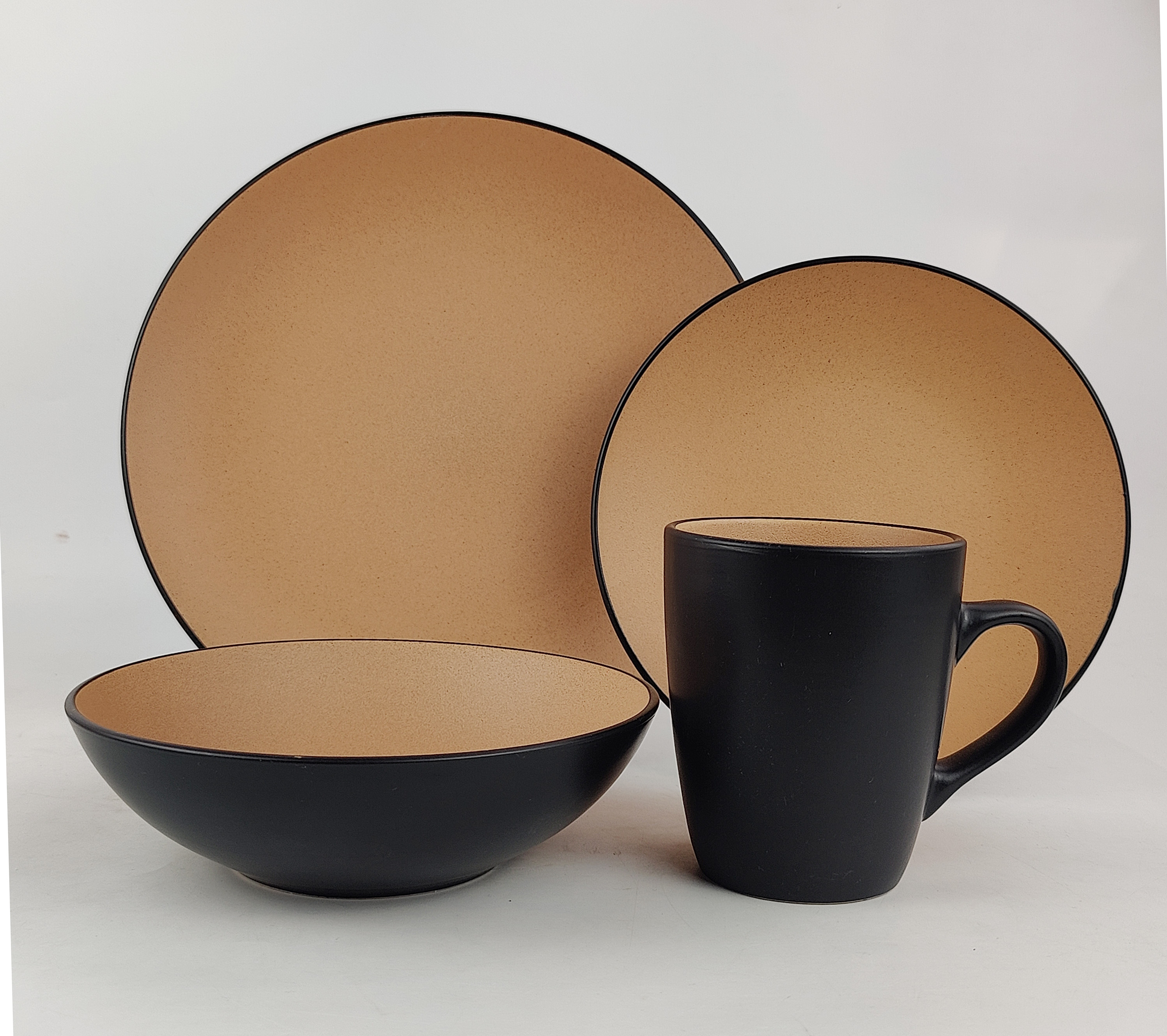 16PCS   STONEWARE   DINNER   SET
