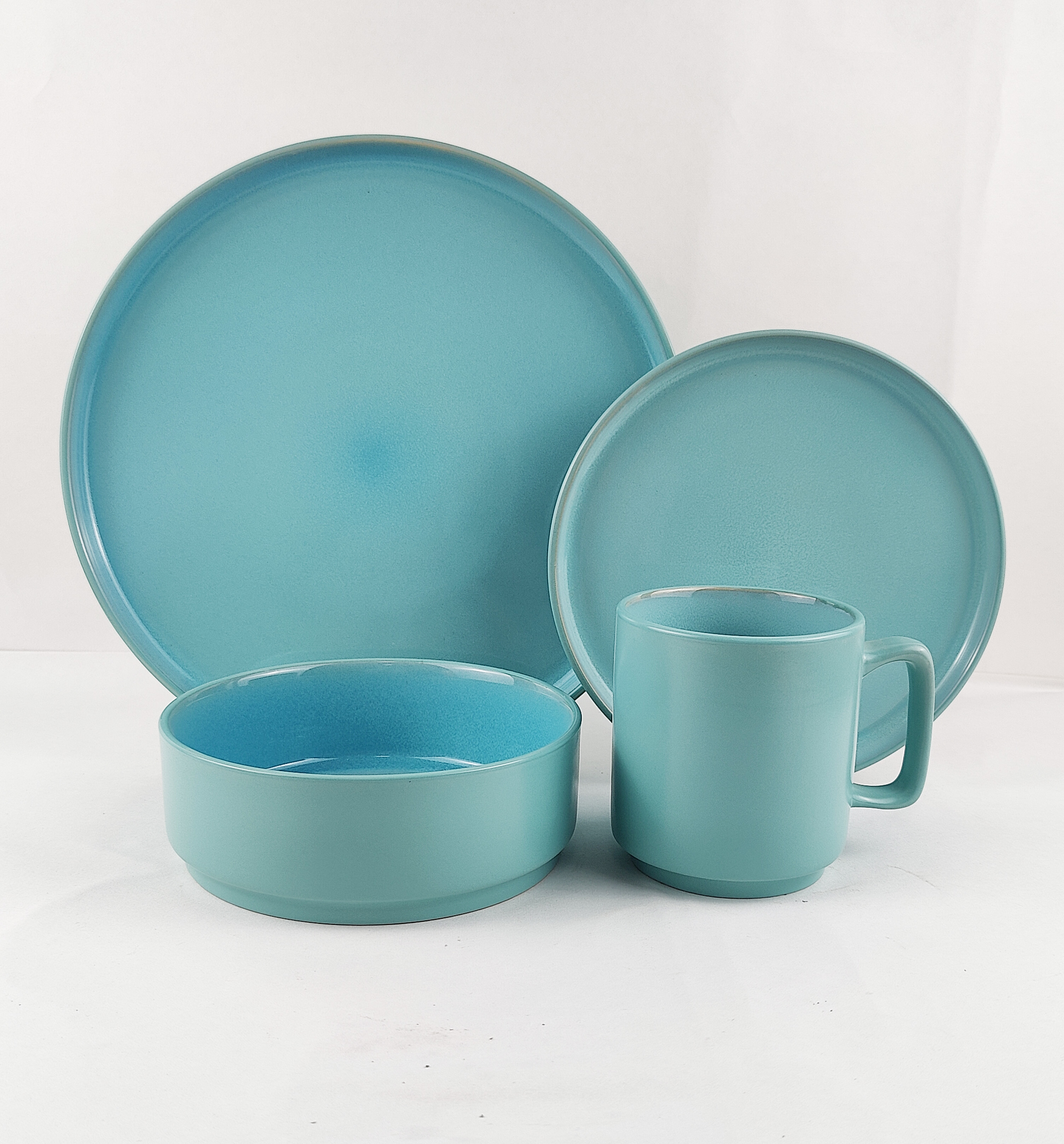 16PCS   STONEWARE   DINNER   SET