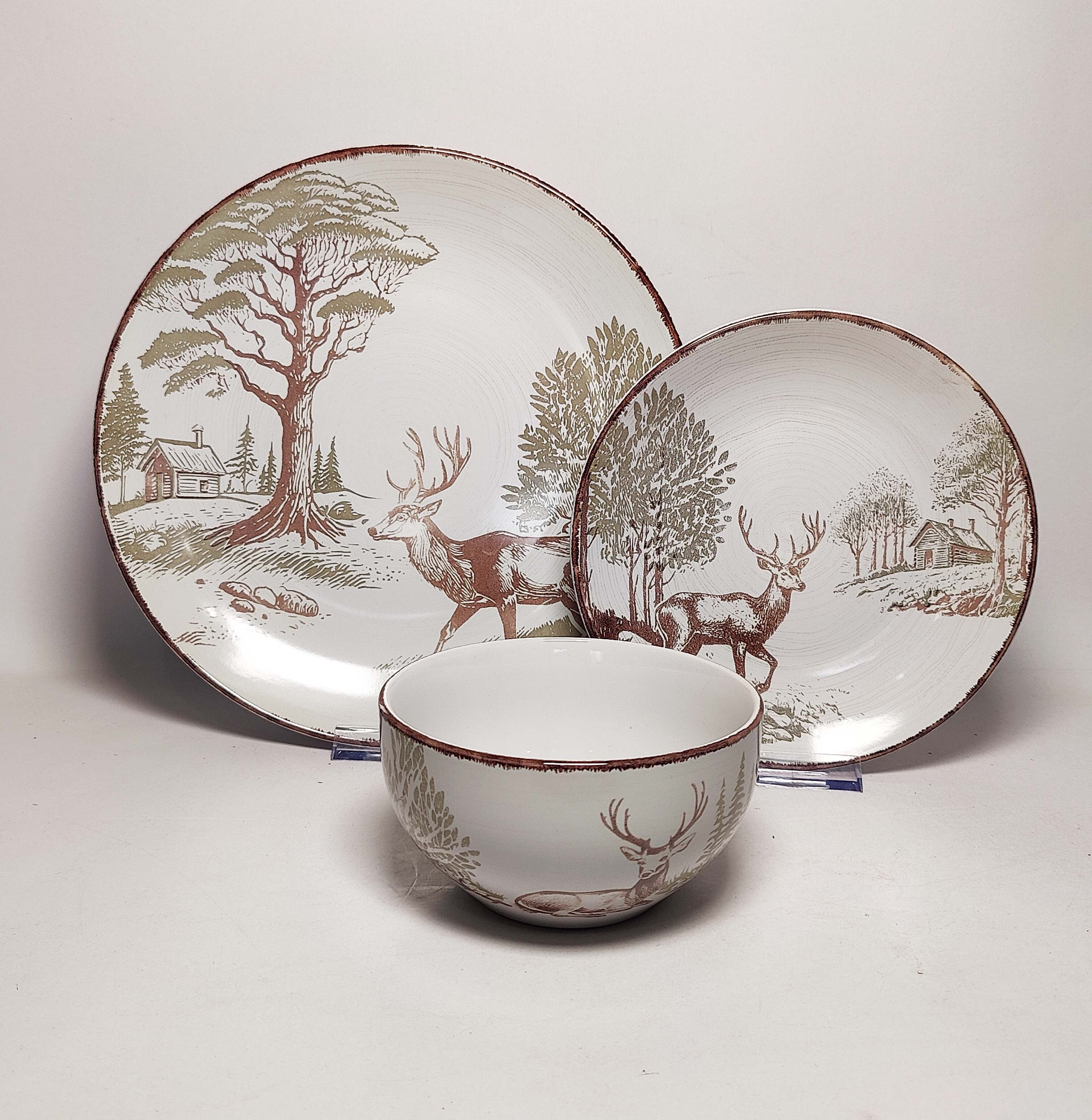 STONEWARE   DINNER   SET