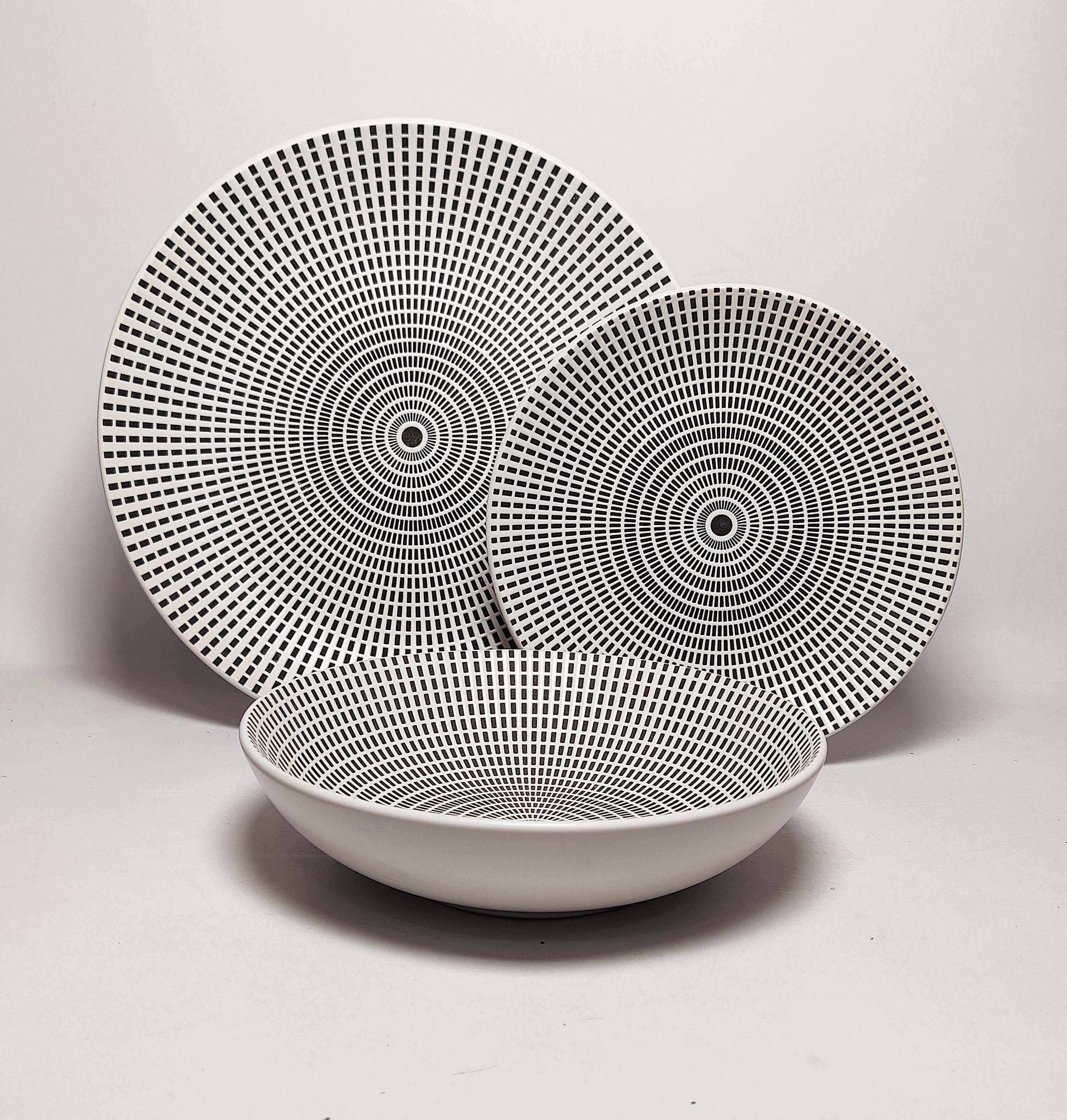 12PCS   STONEWARE   DINNER   SET