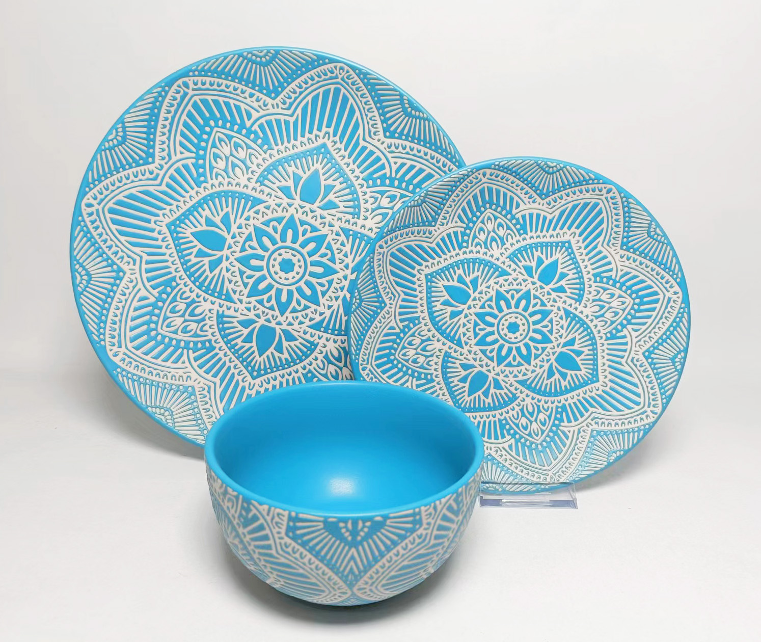 12PCS   STONEWARE   DINNER   SET