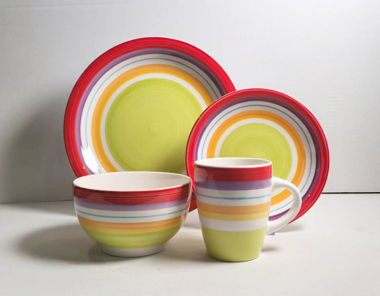 16PCS   STONEWARE   DINNER   SET