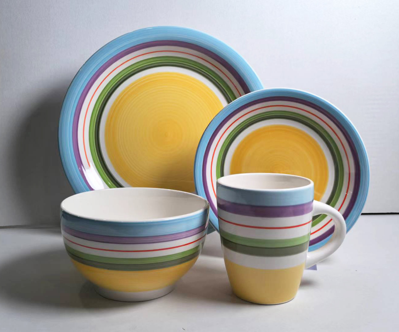 16PCS   STONEWARE   DINNER   SET