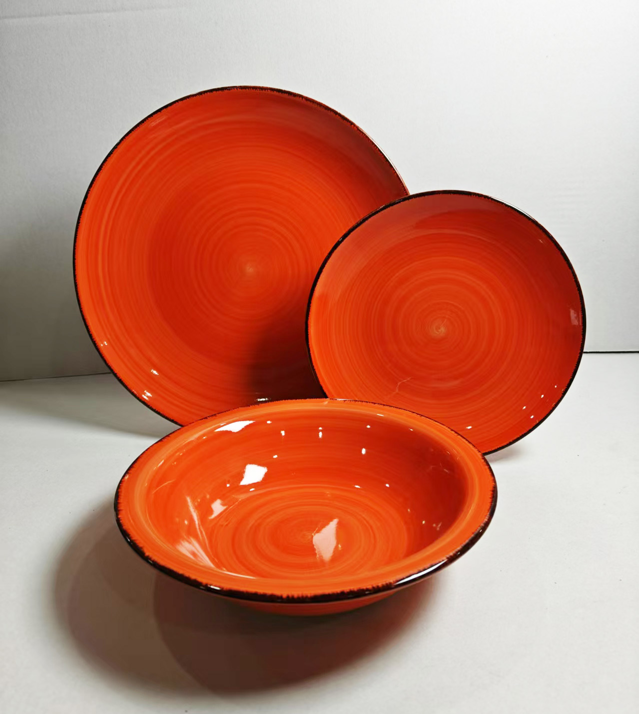 12PCS   STONEWARE   DINNER   SET