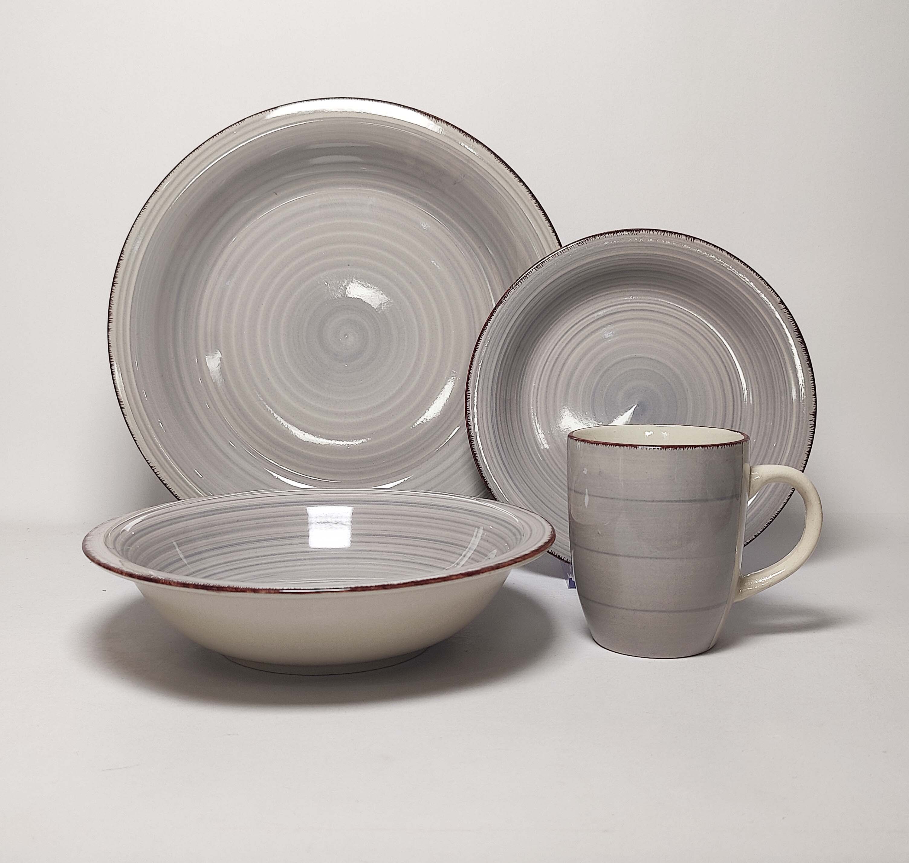 16PCS   STONEWARE   DINNER   SET