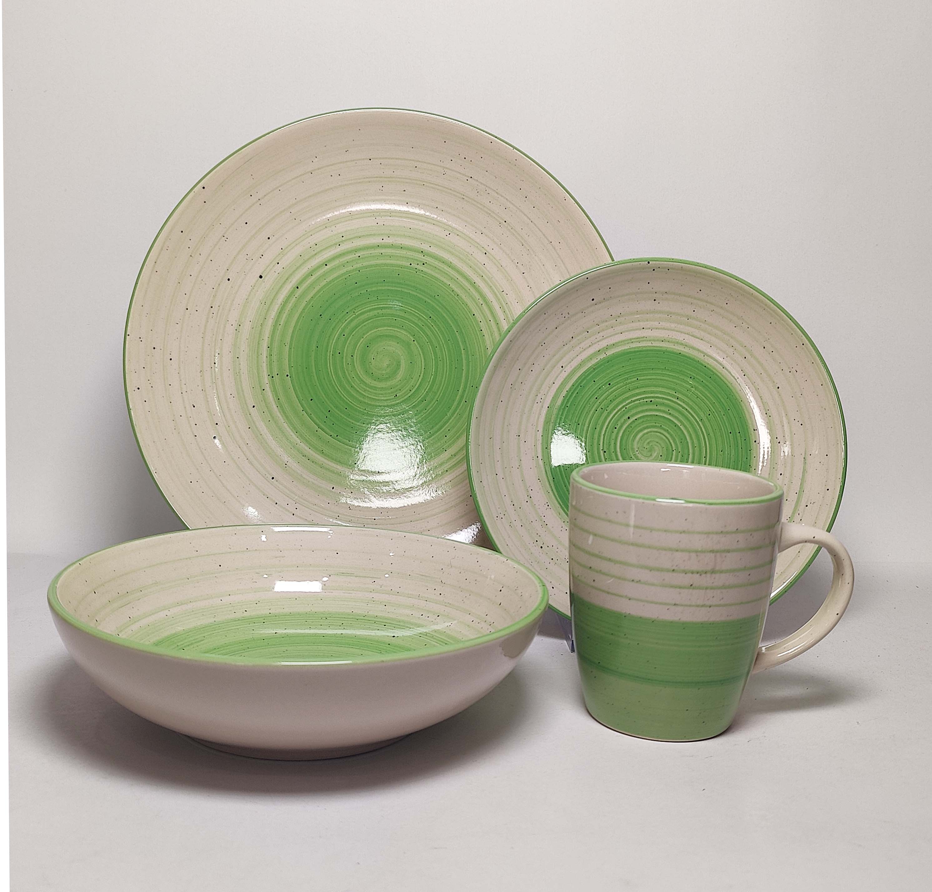 16PCS   STONEWARE   DINNER   SET