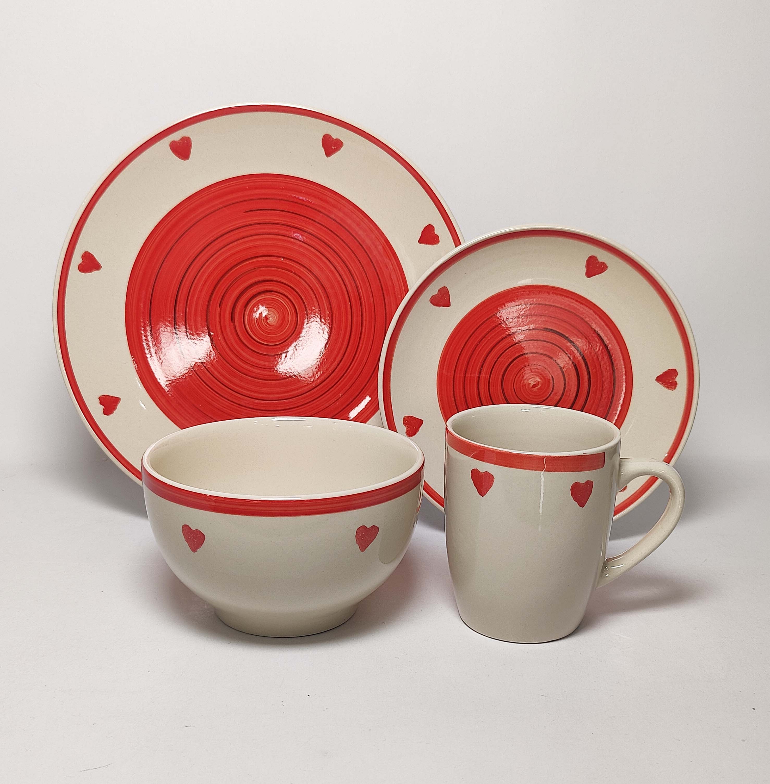 16PCS   STONEWARE   DINNER   SET