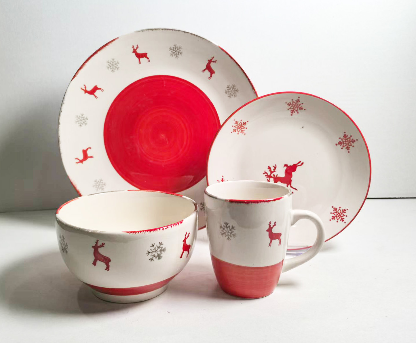 16PCS   STONEWARE   DINNER   SET